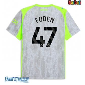 Manchester City Phil Foden #47 Tricou Fotbal Replică 2025-26 Barbati Treilea